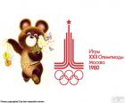 Logo ve Moskova Olimpiyat Oyunları 1980, Misha, maskot nerede 80 ülkeden 5179 sporcular katıldı